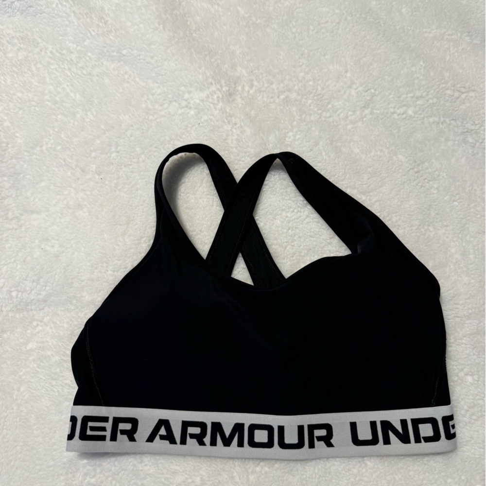 Under Armour Black and White Sports Bra